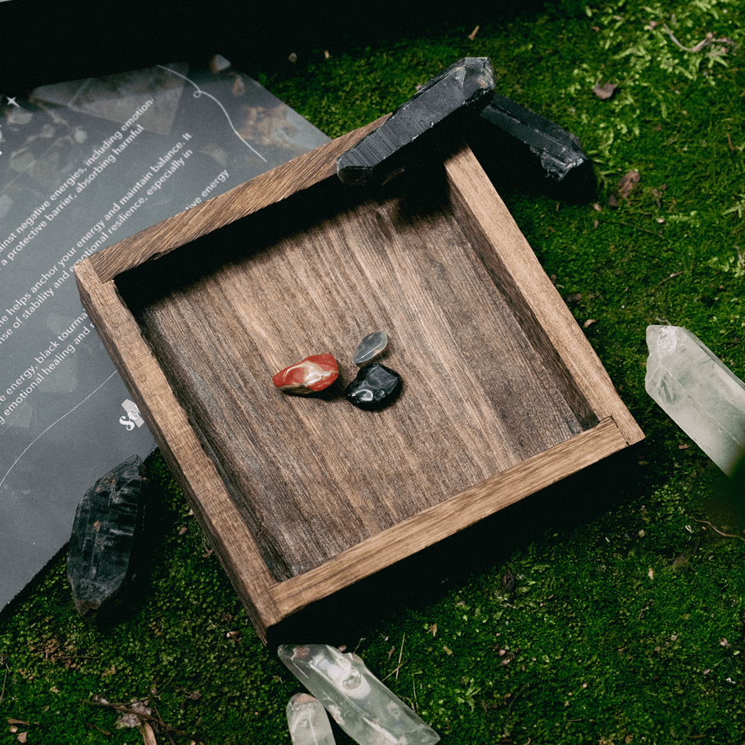 2025-2026 Winter Crystal Desk Calendar + Mini Energy Keychain Set